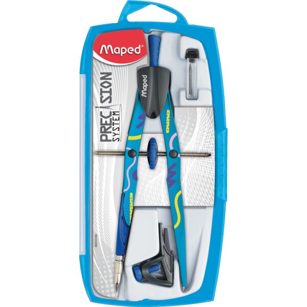 Maped Coffret compas PRECISION SYSTEM FANCY, 3 pièces
