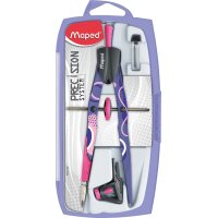 Maped Coffret compas PRECISION SYSTEM FANCY, 3 pièces