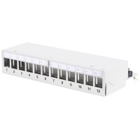 DIGITUS Panneau de brassage modulaire Desktop, 12 ports
