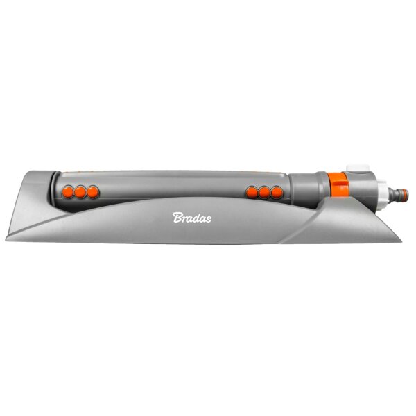 Bradas Viereckregner WHITE LINE, 18 Düsen, grau orange