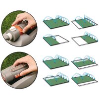 Bradas Arroseur oscillant WHITE LINE, 18 buses, gris/orange