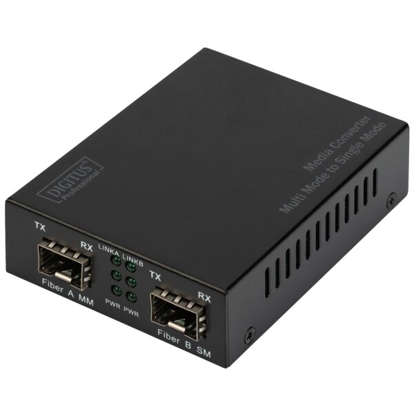 DIGITUS Convertisseur de média Gigabit multimode/monomode