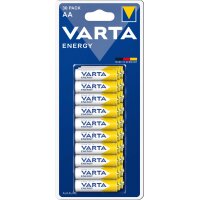 VARTA Pile alcaline ENERGY, Mignon (AA/LR6), par 30