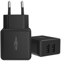 ANSMANN USB-Steckdosenadapter Home Charger HC212, 2x USB-A