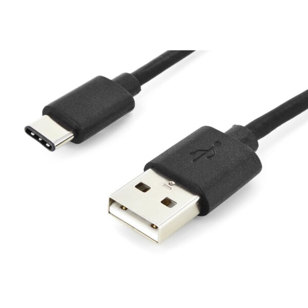 DIGITUS Câble de connexion USB 2.0, USB-C - USB-A, 1,8 m