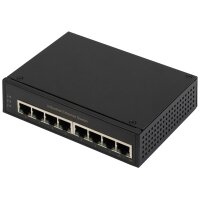 DIGITUS Commutateur Gigabit Ethernet industriel, 8 ports