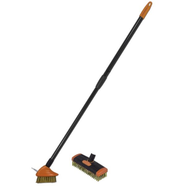 Bradas Kit de nettoyage à brosses métalliques, télescopique