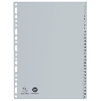 EXACOMPTA Intercalaire numérique en plastique,...