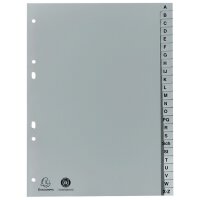 EXACOMPTA Kunststoff-Register, A-Z, DIN A5, 24-teilig