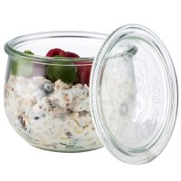 APS Bocal Weck avec couvercle, forme tulipe, 580 ml, set x6