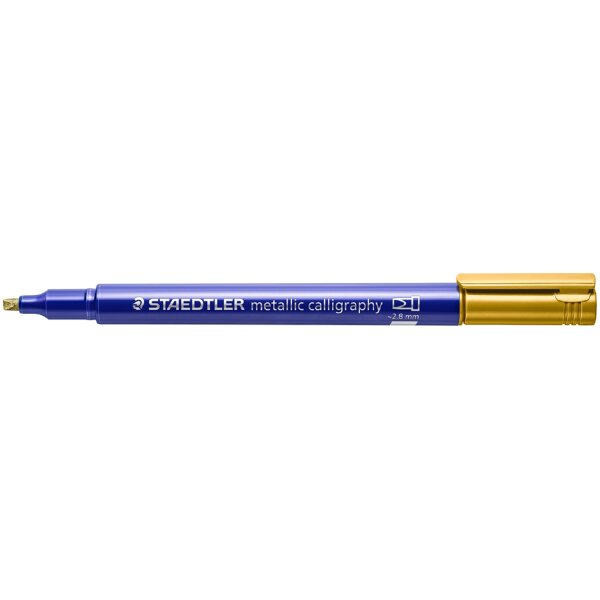 STAEDTLER Marqueur permanent metallic calligraphy, blanc