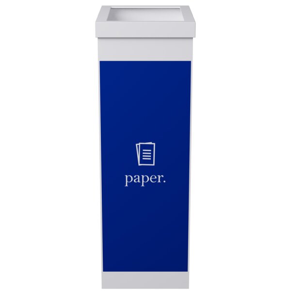 PAPERFLOW Wertstoffsammelbox für Glas, weiss, 60 Liter
