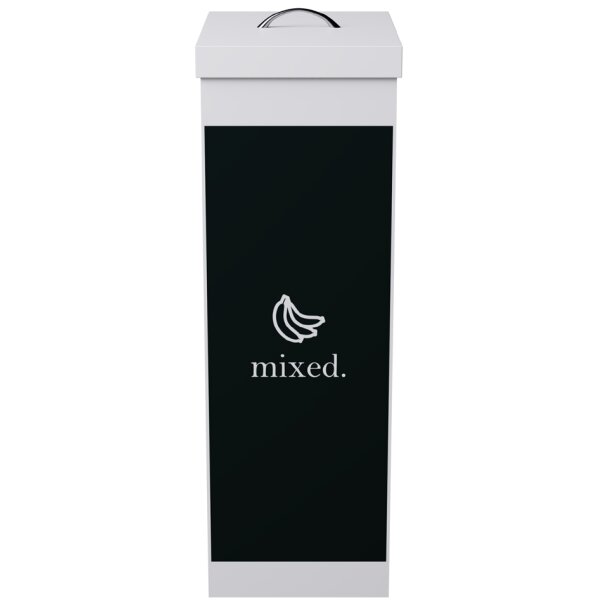 PAPERFLOW Wertstoffsammelbox für Glas, weiss, 60 Liter