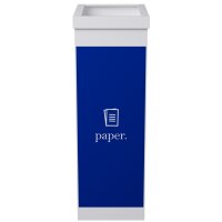 PAPERFLOW Wertstoffsammelbox für Glas, weiss, 60 Liter