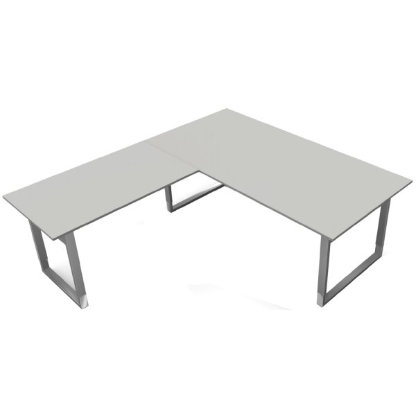 kerkmann Table de conférence Form 5, (L)2.000 mm, gris clair