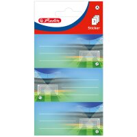 herlitz Étiquettes pour livres Football, 76 x 35 mm
