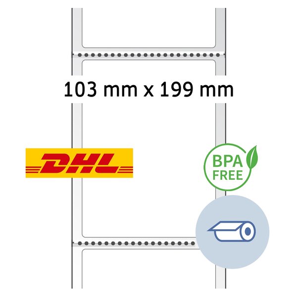 HERMA Etiquettes dexpédition thermiques, 103 x 199 mm