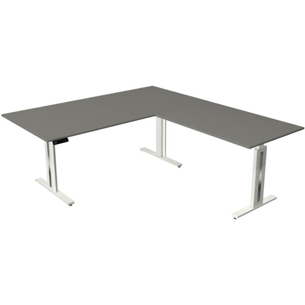 kerkmann Table de bureau assis-debout Move 3 fresh, graphite