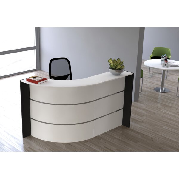 kerkmann Comptoir arrondi BARI Compact, (L)1.750 x (P)950 mm