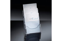 SIGEL Tischprospekthalter Acryl 3xA4 LH130 transparent...