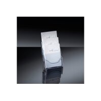 SIGEL Tischprospekthalter Acryl 3xA5 LH132 transparent...