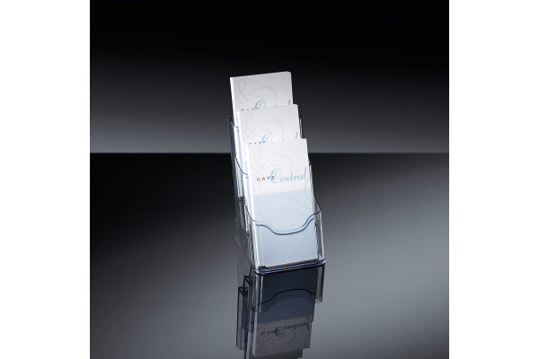 SIGEL Tisch-Prospekthalter 3xDIN LH 133 130x290x150mm acryl