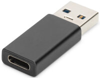 DIGITUS Adaptateur USB Type-C, USB A - USB-C, noir
