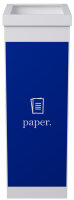 PAPERFLOW Collecteur pour tri sélectif, papier, blanc