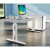 kerkmann Table de bureau assis-debout Move 3 fresh, gris