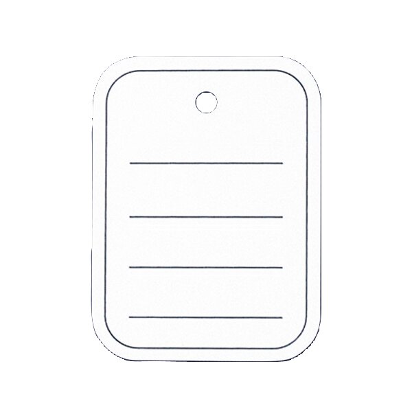 sigel Stückwarenanhänger, 40 x 50 mm, gelocht, liniert