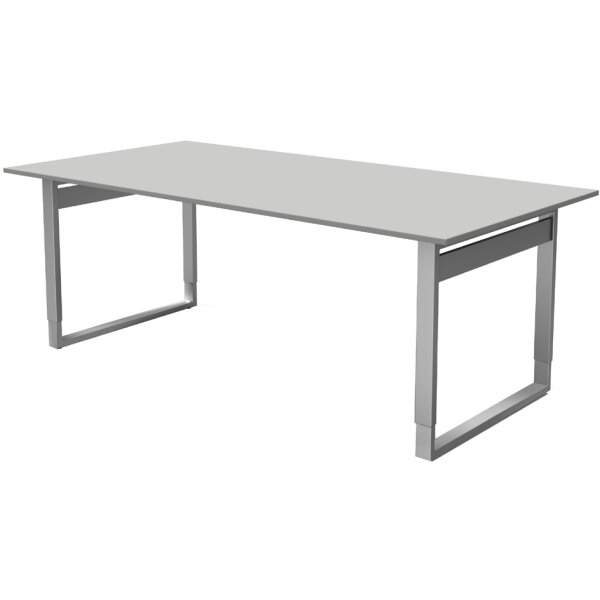 kerkmann Table de conférence Form 5, (L)2.000 mm, gris clair