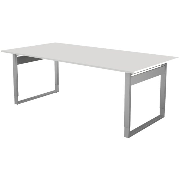 kerkmann Table de conférence Form 5, (L)2.000 mm, gris clair
