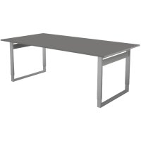 kerkmann Table de conférence Form 5, (L)2.000 mm, gris clair