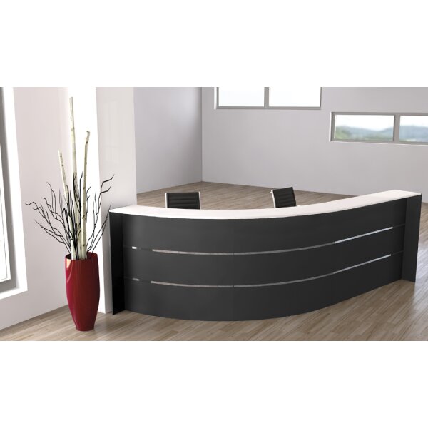 kerkmann Bogentheke BARI, (B)3.320 x (T)1.800 mm, weiss