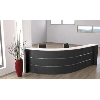 kerkmann Bogentheke BARI, (B)3.320 x (T)1.800 mm, weiss