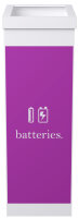 PAPERFLOW Wertstoffsammelbox für Batterien, weiss,...
