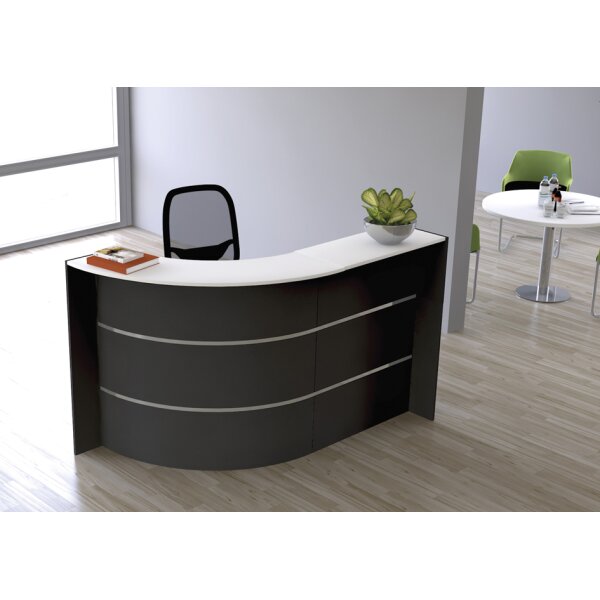 kerkmann Comptoir arrondi BARI Compact, (L)1.750 x (P)950 mm