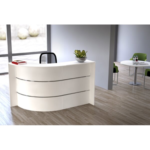 kerkmann Comptoir arrondi BARI Compact, (L)1.750 x (P)950 mm