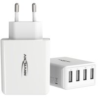 ANSMANN USB-Steckdosenadapter Home Charger HC430, 4x USB-A