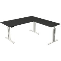 kerkmann Table de bureau assis-debout Move 3 fresh, gris