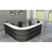 kerkmann Comptoir en L BARI, pour 1-2 personnes, blanc