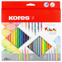 Kores Crayon de couleur Kolores Style, étui carton...