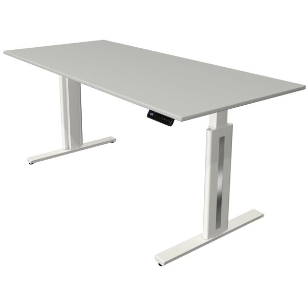 kerkmann Table de bureau assis-debout Move 3 fresh, blanc