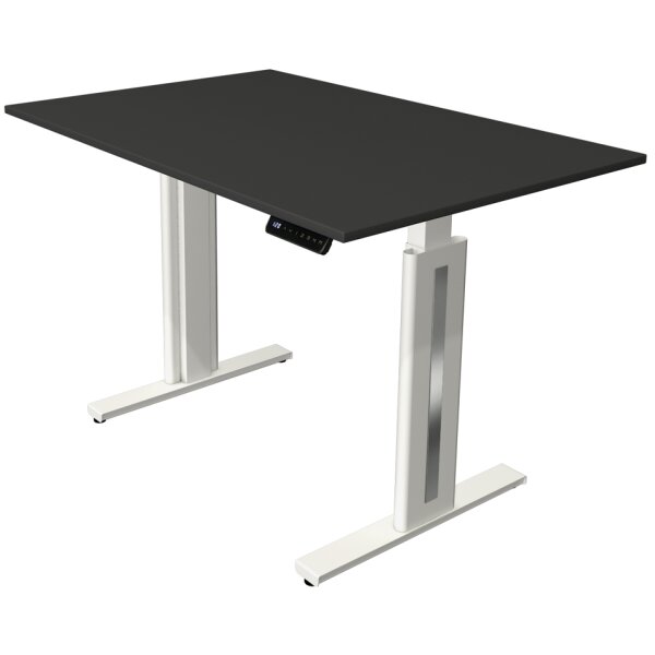 kerkmann Table de bureau assis-debout Move 3 fresh, blanc