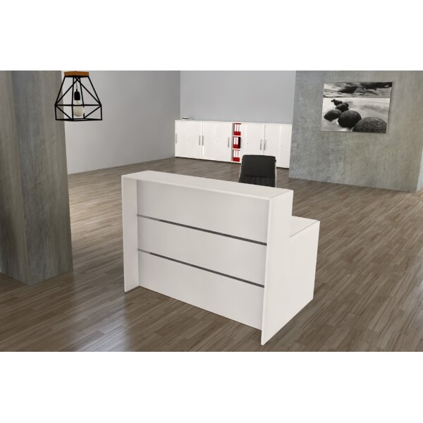 kerkmann Comptoir linéaire BARI Compact, blanc