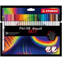 STABILO Pinselstift Pen 68 brush ARTY, 12er Kartonetui