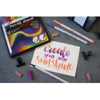 STABILO Pinselstift Pen 68 brush ARTY, 12er Kartonetui