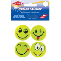 KLEIBER Reflex-Sticker "Happy Face", gelb