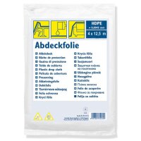 WESTEX Abdeckfolie Standard, HDPE, transparent, 4 x 12,5 m