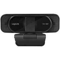 LogiLink Webcam USB Full HD avec micro double, noir